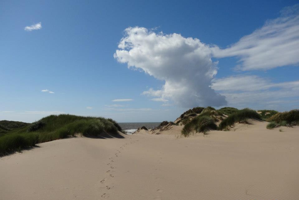 Sand dunes alongside Ainsdale Nature Reserve